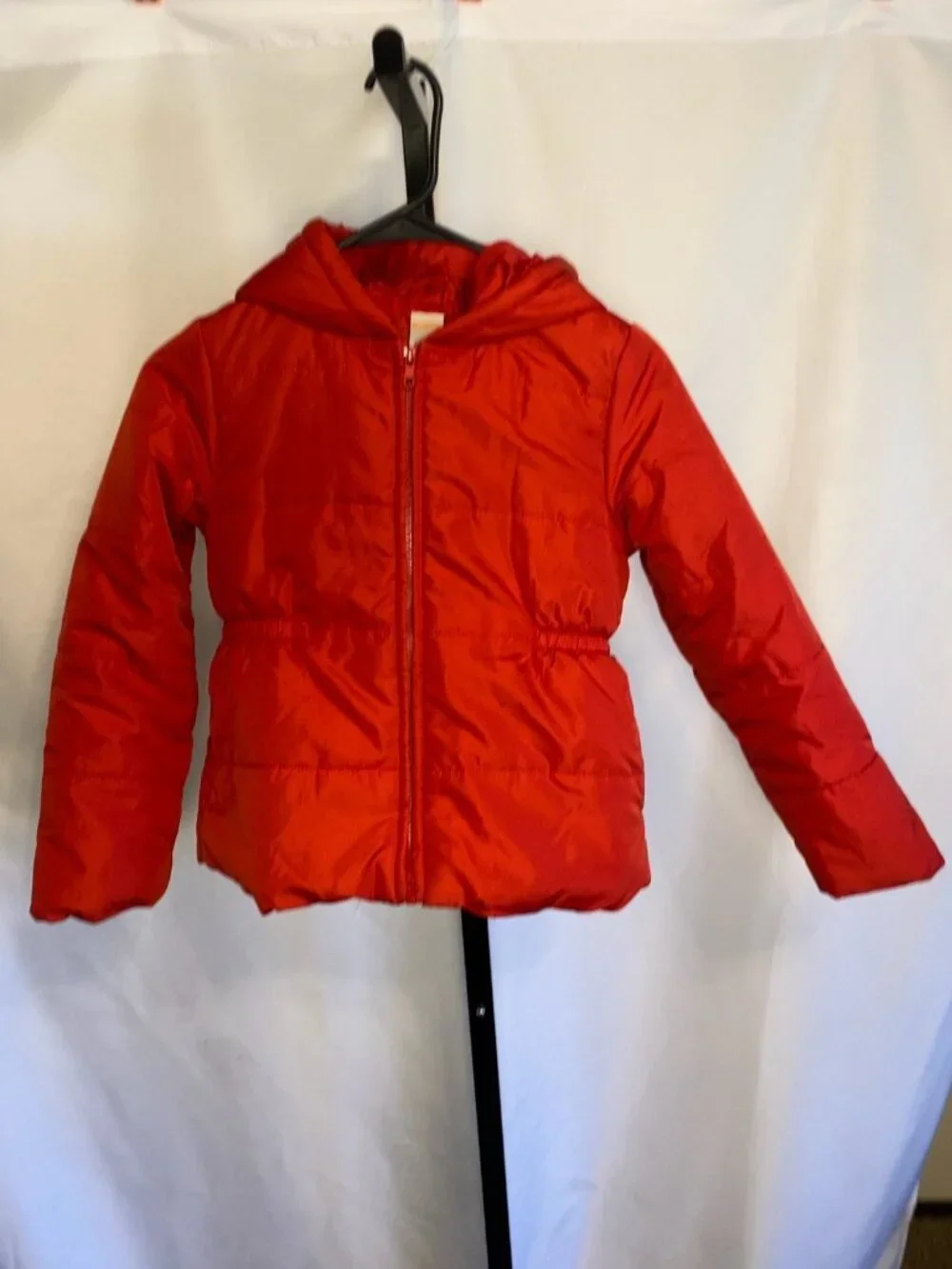 Gymboree Girls Red Hooded Puffer Jacket Full Zip Polyester Winter Coat Size M